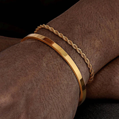 Metall-Twist-Kettenarmband-Set für Damen