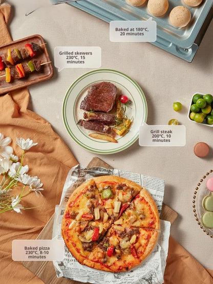 Multifunktions-Backofen mit großer Kapazität, automatischer Mini-Elektro-Pizzaofen