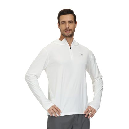 Schnelltrocknender Rashguard-Sport-Hoodie mit LSF 50+ für Herren