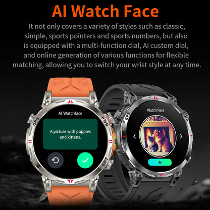 Unisex T-Rex3 GPS Sports Smartwatch – Fitness Tracker Heart Rate Monitor 3ATM Waterproof Smart Watch