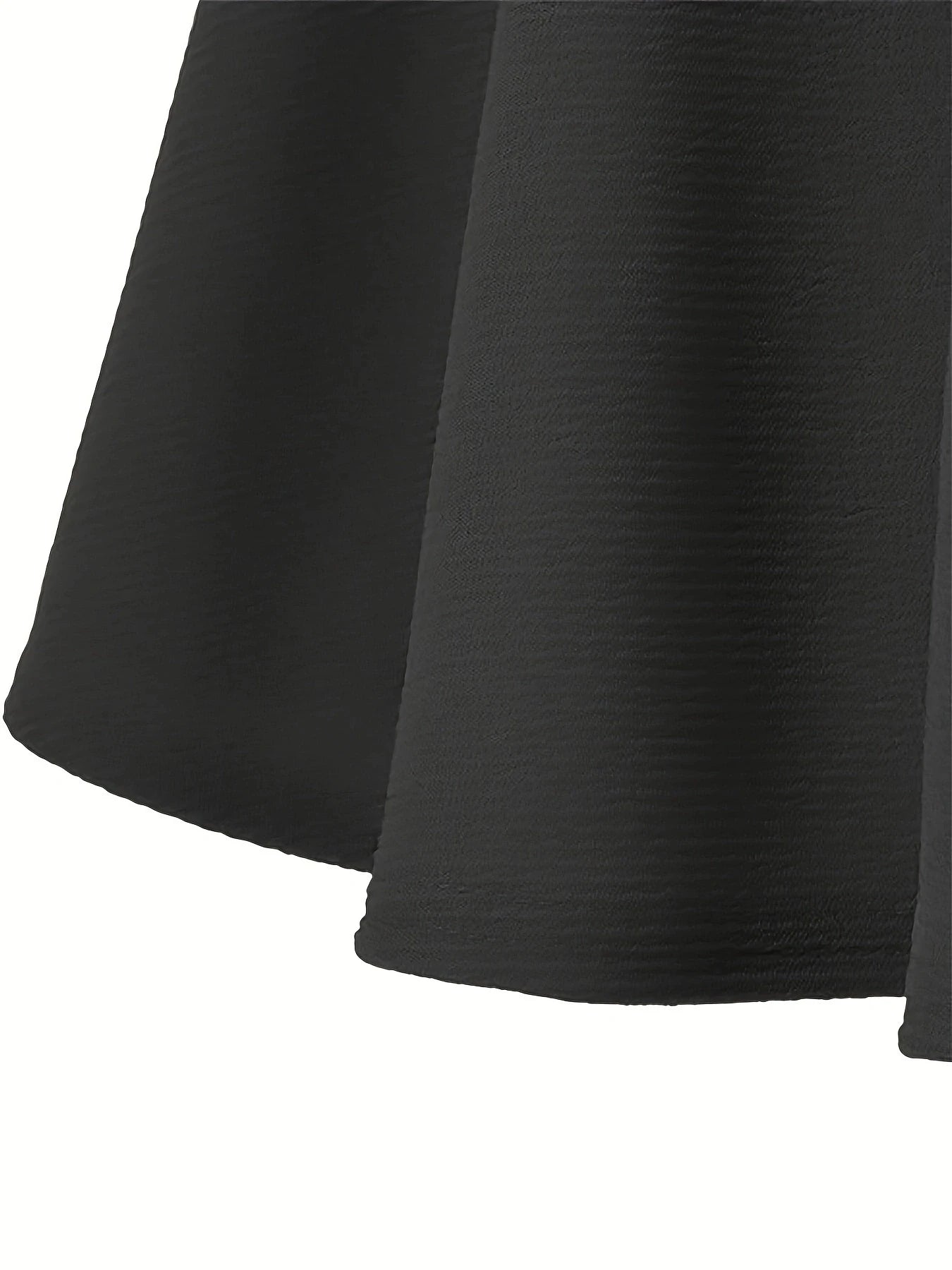 Stylish Black Pleated Mini Skirt