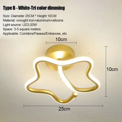 Minimalist Living Room LED Strip Ceiling Lights