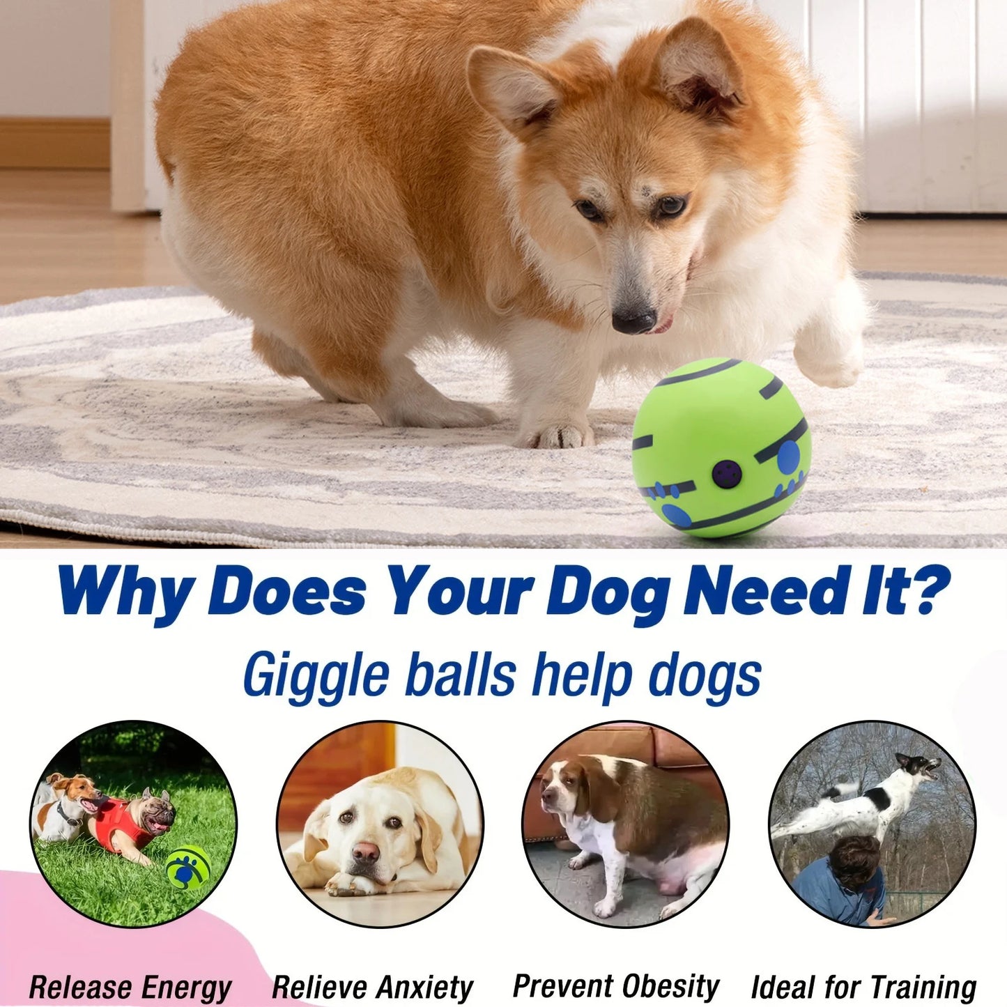 Wobble Wag Giggle Ball for Dogs