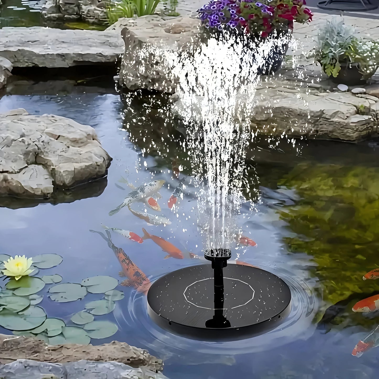 Mini Swimming Pool Circular Solar Fountain Pump