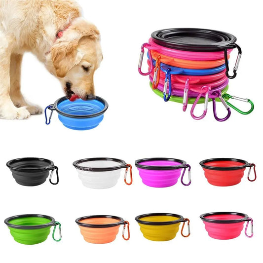 Pet Silicone Food Water Bowl