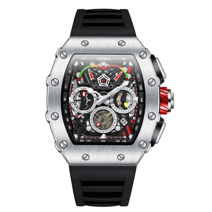 Multifunktionale wasserdichte Sport-Chronographenuhr für Herren