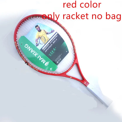 Raquette de tennis professionnelle en alliage d'aluminium et de carbone - Raquette de tennis légère de type technique 