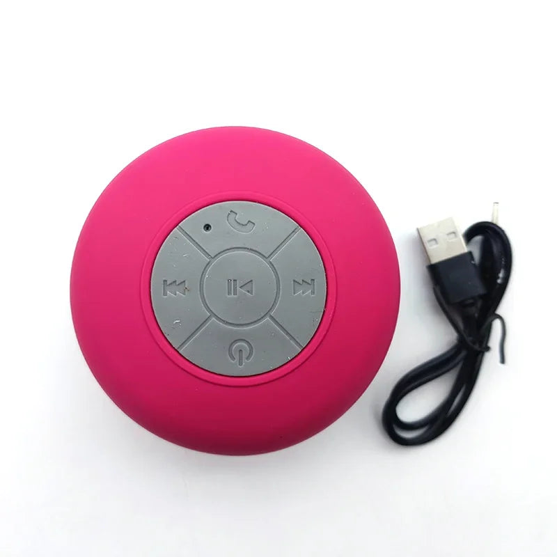 Enceinte de douche Bluetooth étanche avec lumières LED colorées 