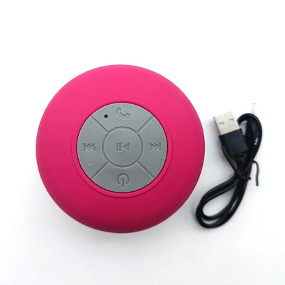 Enceinte de douche Bluetooth étanche avec lumières LED colorées 