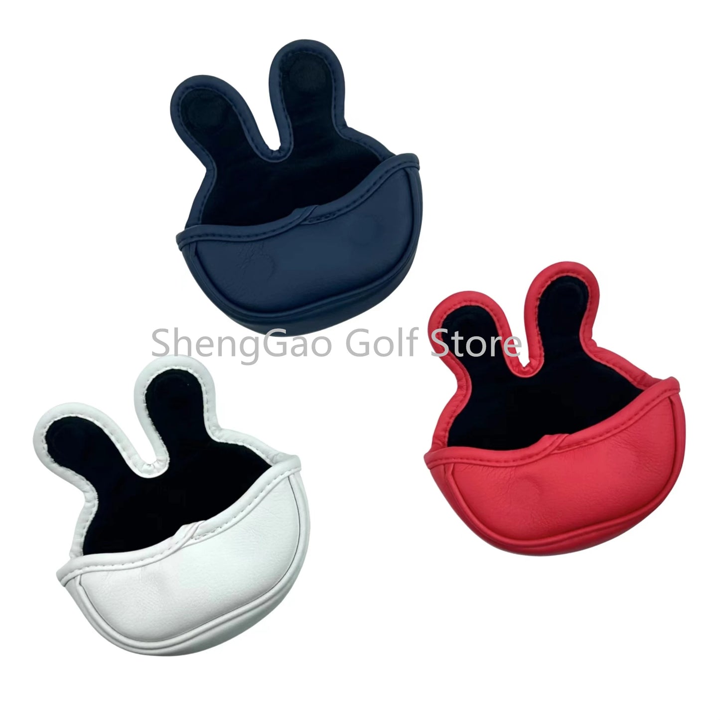 Small Golf Leather Mallet Putter Head Cover