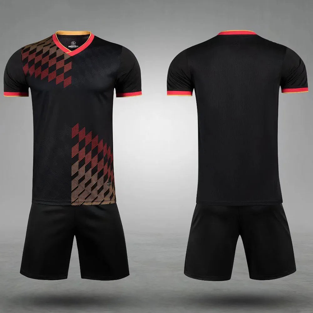 Ensemble de maillot de football respirant à séchage rapide pour hommes