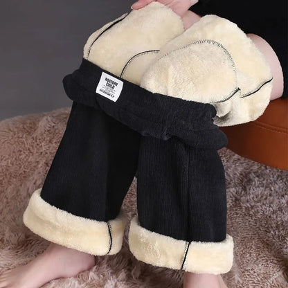 Cozy Plus Size Lamb Fleece Winter Pants