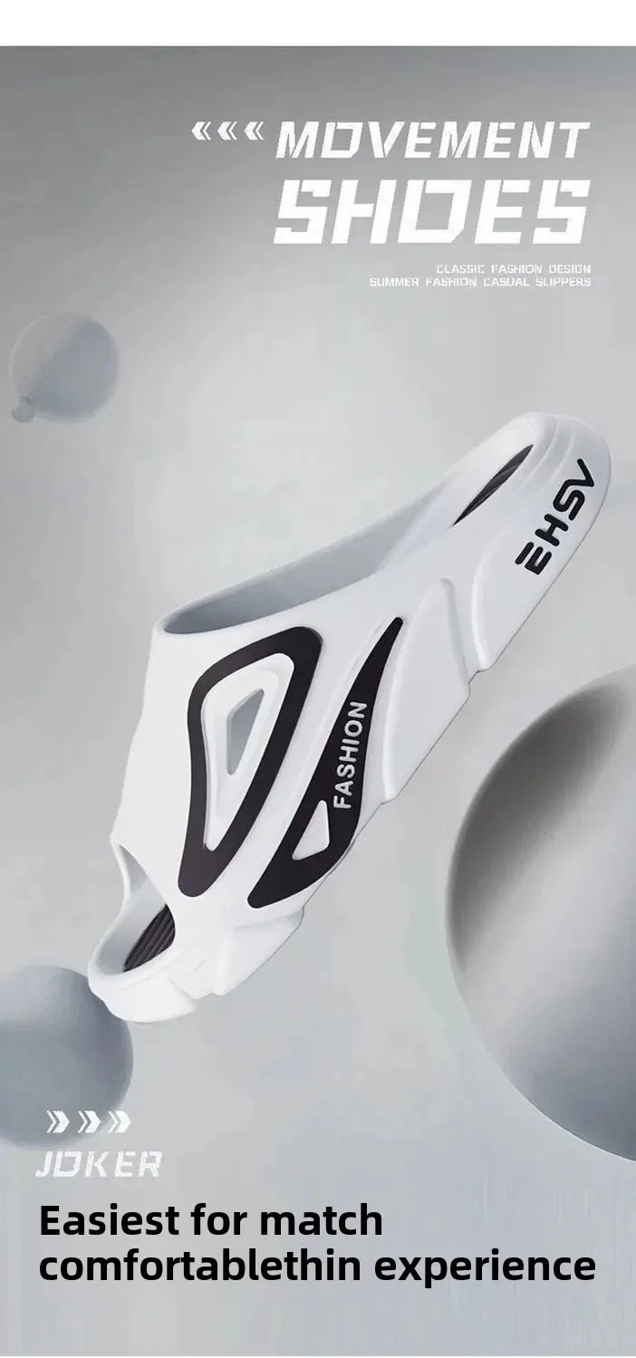 Lässige Slipper mit dicker Sohle für den Innen- und Außenbereich