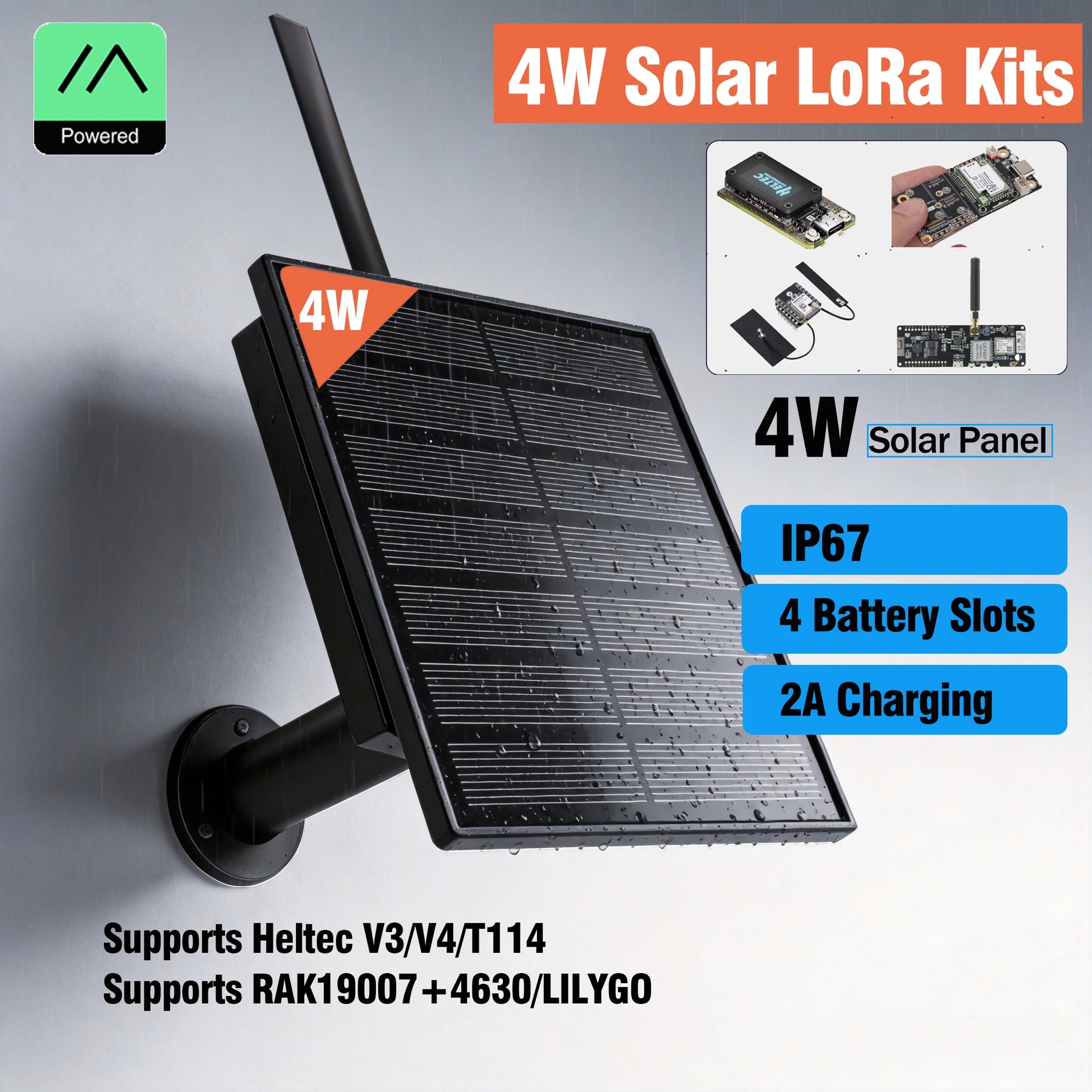 Outdoor Waterproof Wall Standing Solar Panel