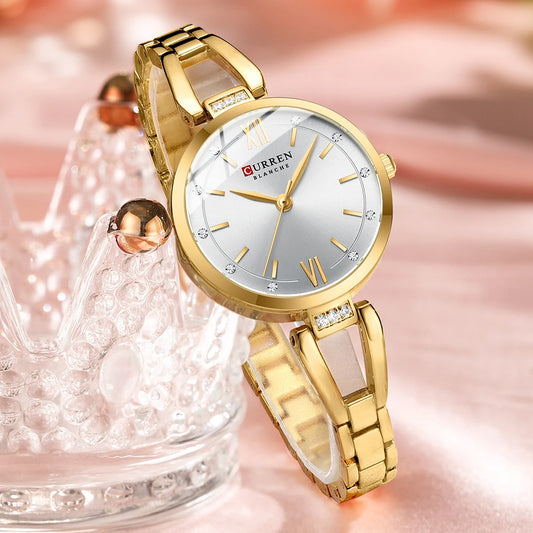 CURREN Luxury Diamond Quartz Watch for Women