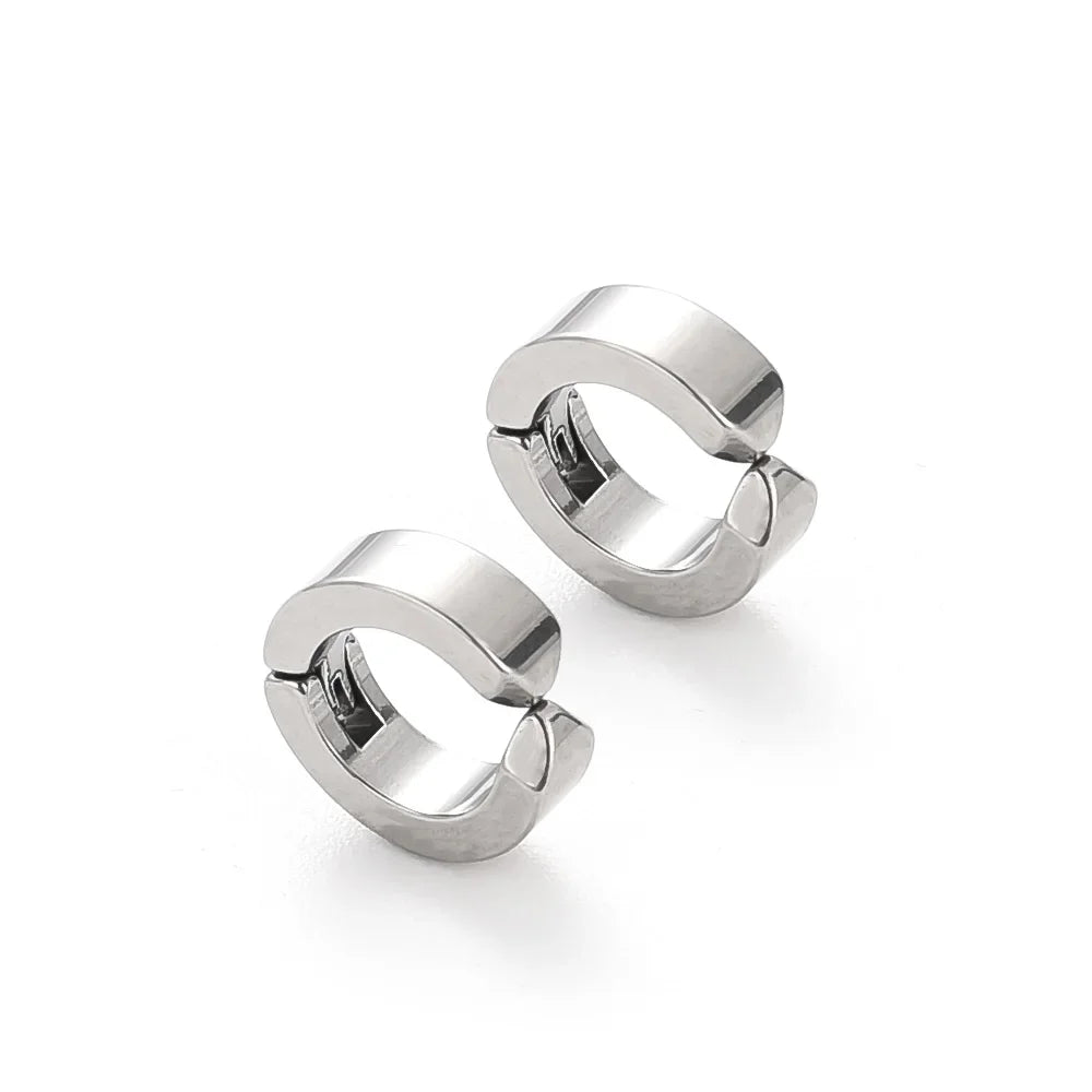 Anime tronçonneuse homme Hirofumi Cosplay noir oreille pince boucles d'oreilles