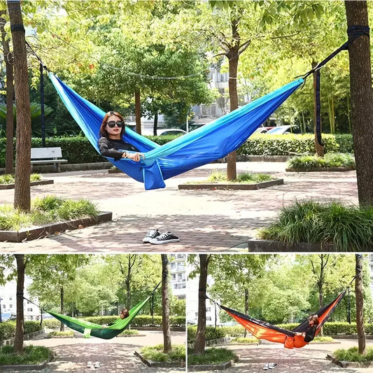 Double Person outdoor Parachute Hammock & Straps