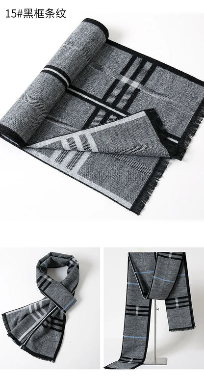 180*30cm Thick Warm  Scarves for Men