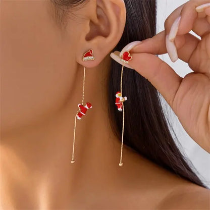Boucles d'oreilles flocon de neige Bijoux de Noël Nouvel An