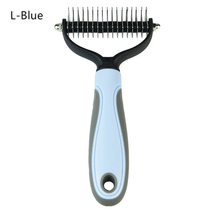 Double Sided Stainless Steel Dog Brush For Shedding