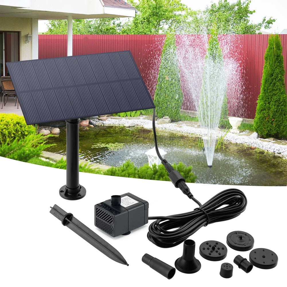 Garden Decoration Water Fountain Solar Power Panel