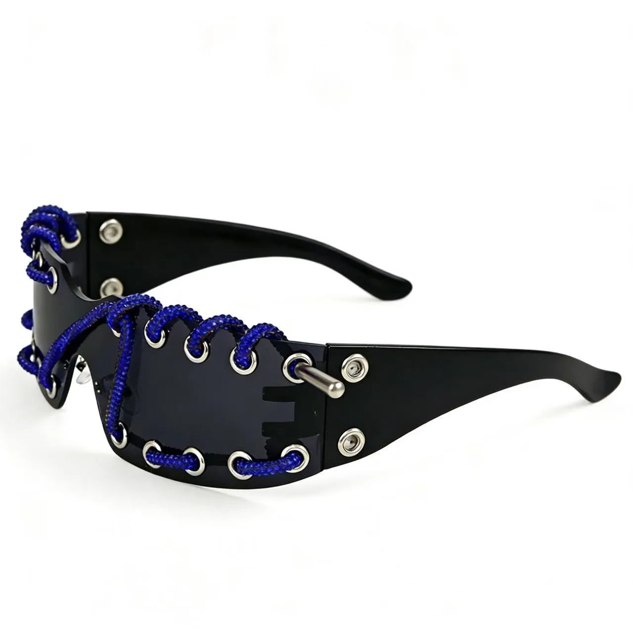 Women's Crystal Chain Designer Punk Y2k Sunglasses
