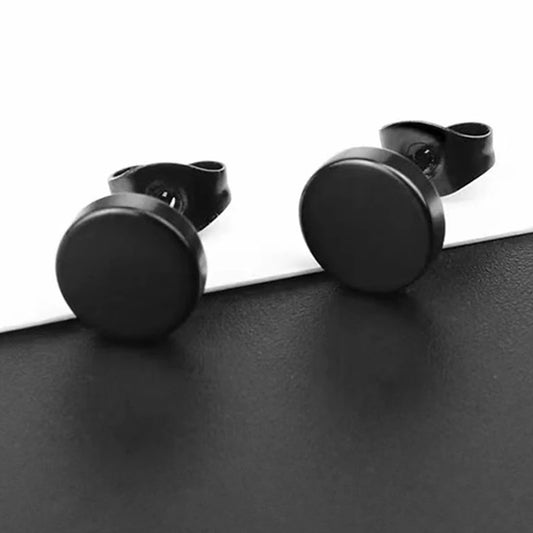 Gothic Cross Stainless Steel Stud Earrings