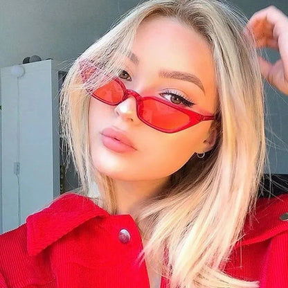 Women's Small Vintage Designer Retro Sunglasses