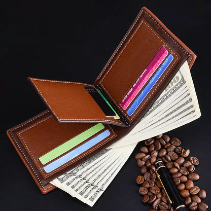 Men's Multi-Function Leather Wallet - Coin Purse