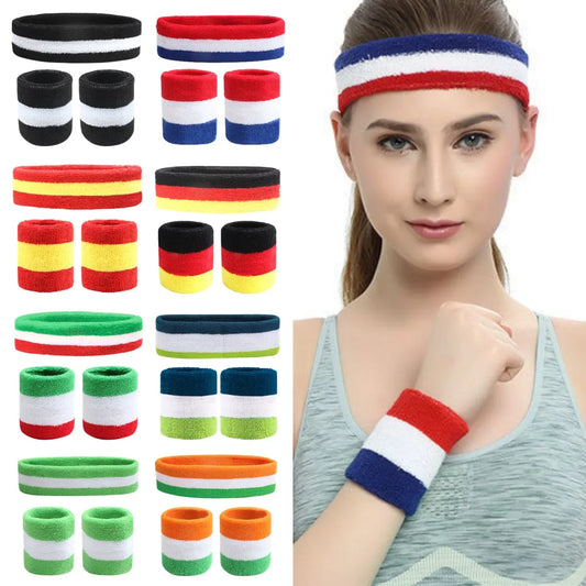 3-Piece Sports Headband Set for Active Lifestyles