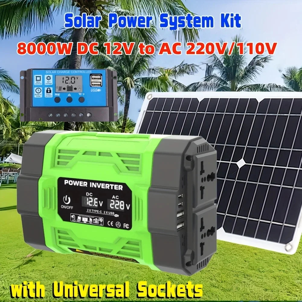 Household 8000W Solar Panel Inverter Kit