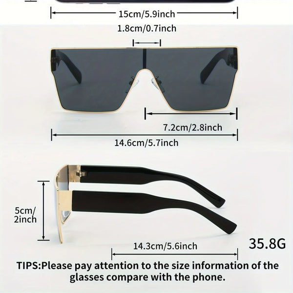 Fashion sunglasses showing plastic frame and UV400 gradient lenses.