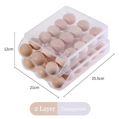 Stapelbare Schublade Eier Crisper Platzsparender Kühlschrank Organizer