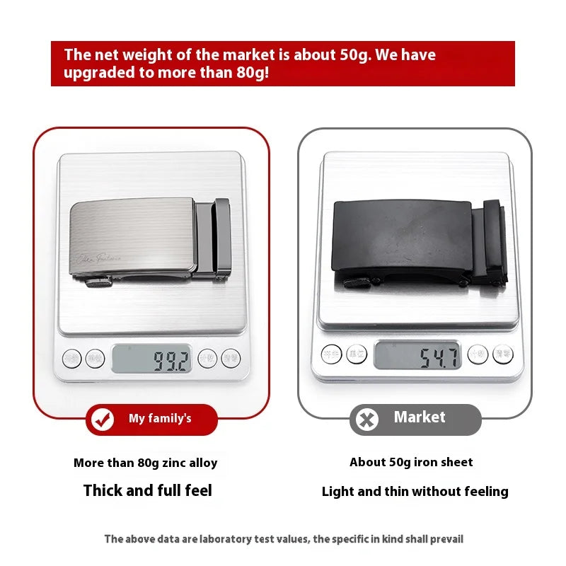 Men's Designer Automatic Alloy Buckle Leather Belts