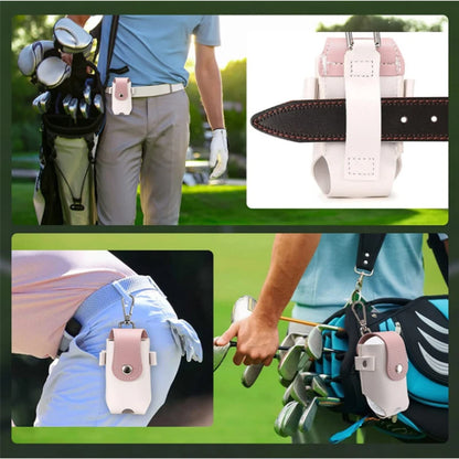 Mini PU Leather Golf Ball Bag with Tees