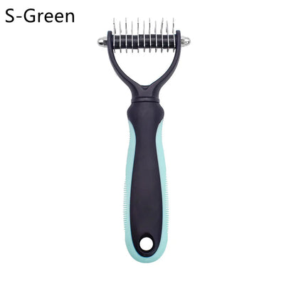 Double Sided Stainless Steel Dog Brush For Shedding