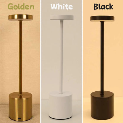 Metal LED Touch Table Lamp - Rechargeable