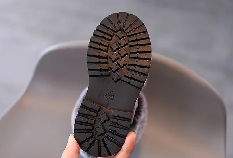Winter Warm Soft Bottom Princess Snow Boots - Leather Sport Shoes