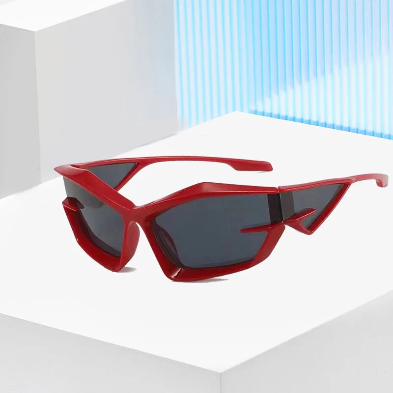 Unisex Y2K UV400 Smoke Lens Sunglasses