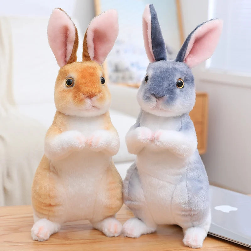 Realistic Interactive Plush Bunny Rabbit Toy