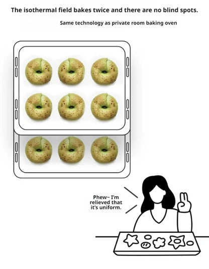 Multifunktions-Backofen mit großer Kapazität, automatischer Mini-Elektro-Pizzaofen