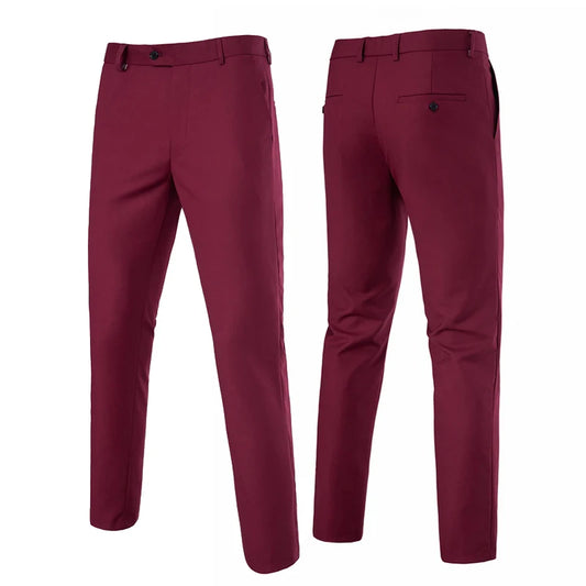 Pantalon de golf imperméable et thermique en peluche épaisse pour homme