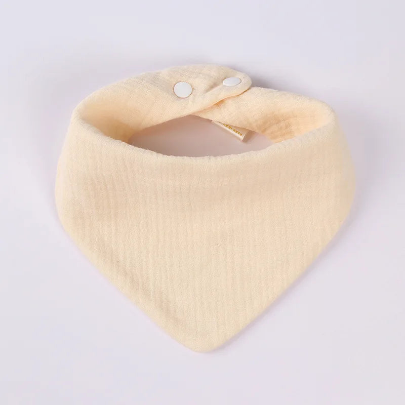 Neugeborenes Baby füttert Sabberlätzchen, Baumwollzubehör, einfarbig