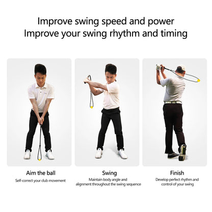 Adjustable Golf Swing Trainer Practice Rope Accessory