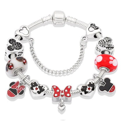 Charm-Armbänder mit Kristallperlen für Damen