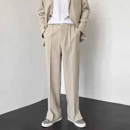 Pantalon ample style streetwear coréen à jambes larges
