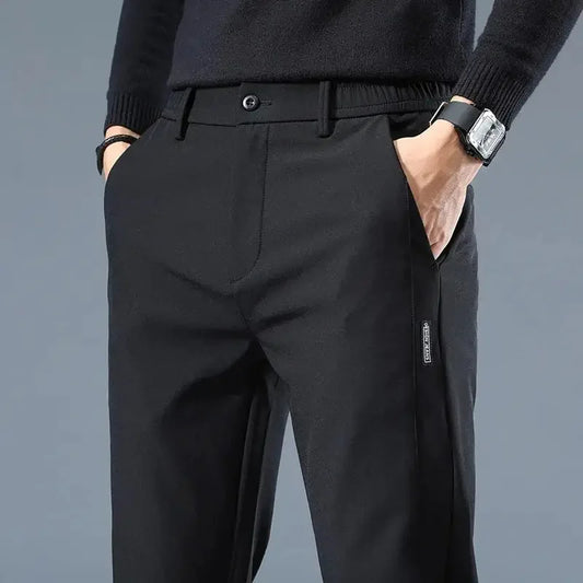 Pantalon d'été en soie stretch fine glacée