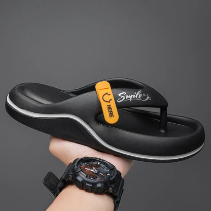 Men’s Outdoor Beach Slippers Thick Sole EVA Non-Slip Slide Sandals Lightweight