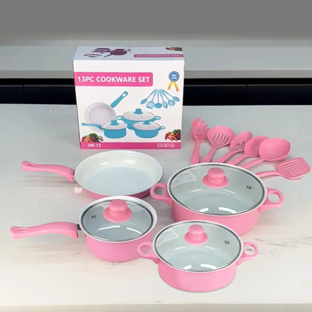 13-Piece Non-Stick Utensil Pots And Pans Cookware Set