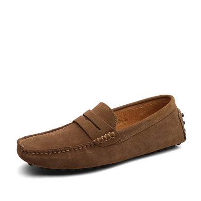 Modische Loafer aus echtem Leder für Herren – Slip-On-Mokassins